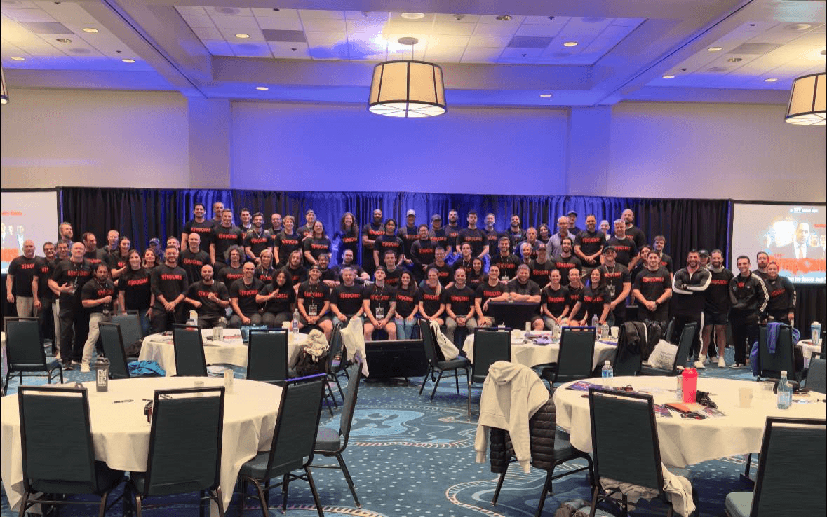 The SPF Mastermind group at a live, in-person meeting