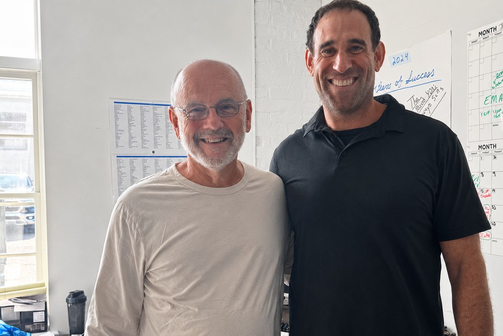 Michael Boyle with Vince Gabriele