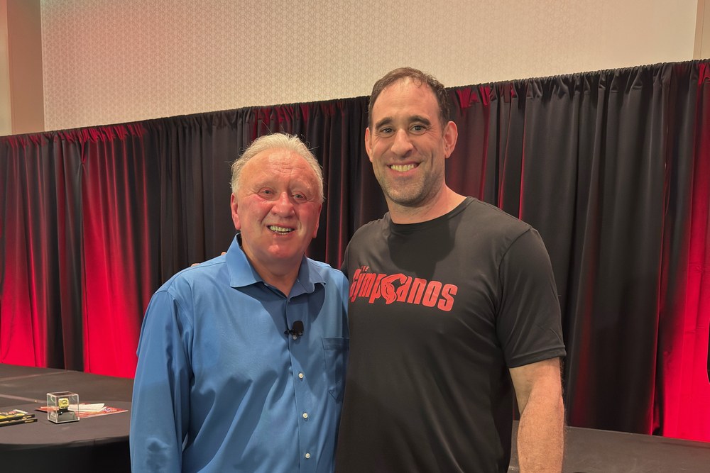 Thomas Plummer with Vince Gabriele
